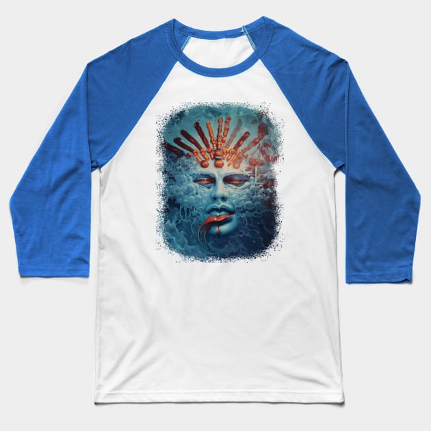 The God of Ayahuasca Baseball T-Shirt by JennyPool
